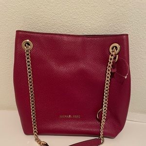 NWT Michael KORS Jet Set Chain MD Leather tote